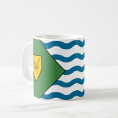 Flagge von Vancouver - Kanada Kaffeetasse (Vorderseite Links)