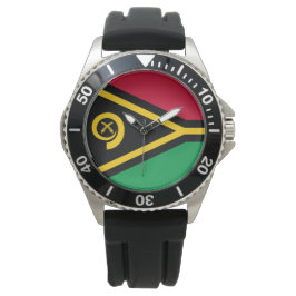 Flagge von Vanuatu Armbanduhr