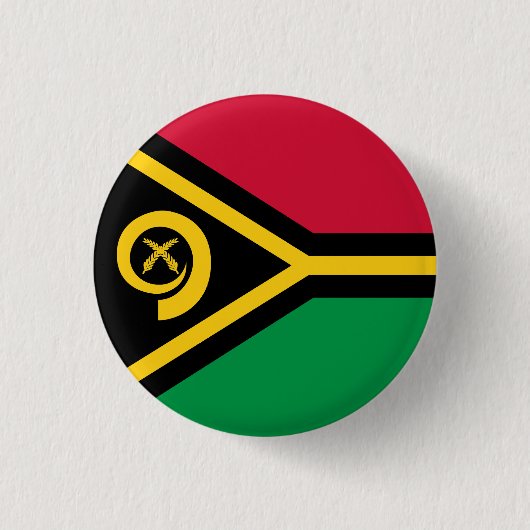 Flagge von Vanuatu Button (Vorderseite)