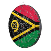 Flagge von Vanuatu Dartscheibe (Vorderseite rechts)