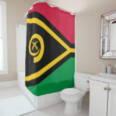 Flagge von Vanuatu Duschvorhang (Beispiel)