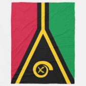 Flagge von Vanuatu Fleecedecke (Vorderseite)
