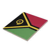 Flagge von Vanuatu Fliese (Seite)
