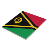 Flagge von Vanuatu Fliese (Seite)