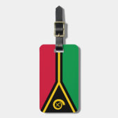 Flagge von Vanuatu Gepäckanhänger (Vorderseite vertikal)
