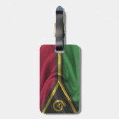 Flagge von Vanuatu Gepäckanhänger (Rückseite vertikal)
