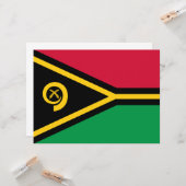 Flagge von Vanuatu Karte (Vorderseite/Rückseite Beispiel)
