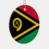 Flagge von Vanuatu Keramik Ornament (Rechts)