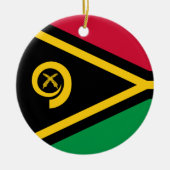 Flagge von Vanuatu Keramik Ornament (Vorne)