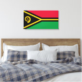 Flagge von Vanuatu Leinwanddruck (Insitu (Schlafzimmer))