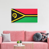 Flagge von Vanuatu Leinwanddruck (Insitu (Wohnzimmer))