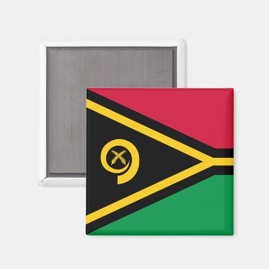 Flagge von Vanuatu Magnet (Vorderseite/Rückseite)