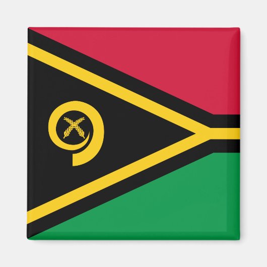 Flagge von Vanuatu Magnet (Vorne)