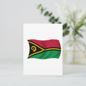 Flagge von Vanuatu Postkarte (Stehend Vorderseite)