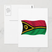 Flagge von Vanuatu Postkarte (Vorne/Hinten)