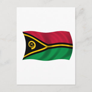 Flagge von Vanuatu Postkarte