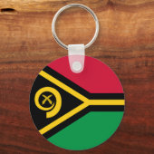 Flagge von Vanuatu Schlüsselanhänger (Rückseite)
