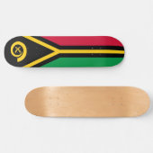 Flagge von Vanuatu Skateboard (Horizontal)