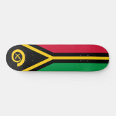 Flagge von Vanuatu Skateboard (Horizontal)