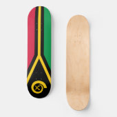 Flagge von Vanuatu Skateboard (Vorderseite)