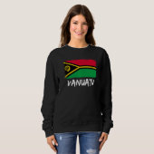 Flagge von Vanuatu Sweatshirt (Vorne ganz)