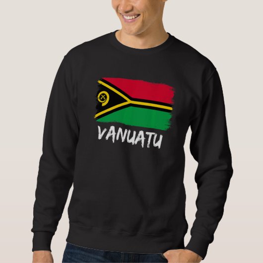 Flagge von Vanuatu Sweatshirt (Vorderseite)