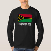 Flagge von Vanuatu T-Shirt (Vorderseite)