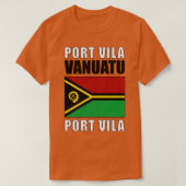 Flagge von Vanuatu T-Shirt (Design vorne)
