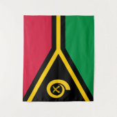 Flagge von Vanuatu Wandteppich (Vorderseite)