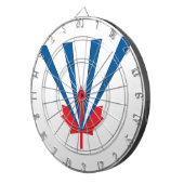 Flagge von Vaughan (Ontario, Kanada) Dartscheibe (Vorderseite rechts)