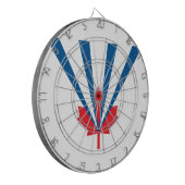 Flagge von Vaughan (Ontario, Kanada) Dartscheibe (Vorderseite Links)