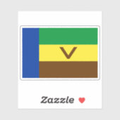 Flagge von Venda, der Republik Südafrika Aufkleber (Blatt)
