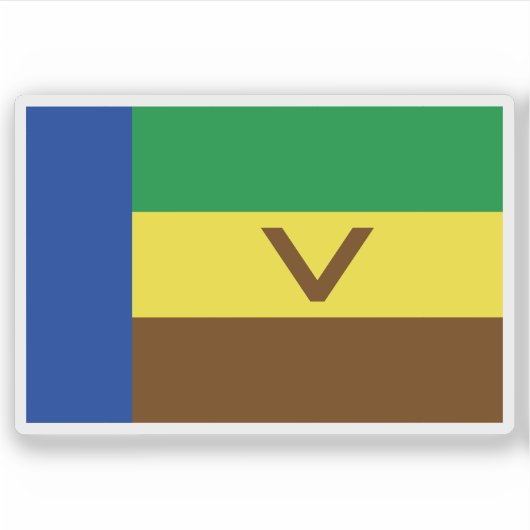 Flagge von Venda, der Republik Südafrika Aufkleber (Vorderseite)