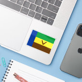 Flagge von Venda, der Republik Südafrika Aufkleber (Laptop mit iPhone)