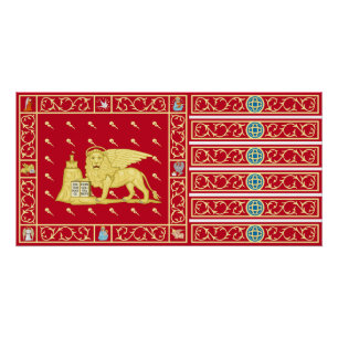 Flagge von Venedig, Italien (Venezia, Venetien, It Poster