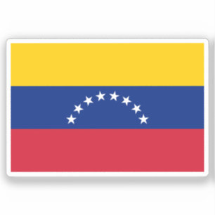 Flagge von Venezuela Vinyl-Aufkleber, zugeschnitte Aufkleber
