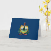 Flagge von Vermont Karte (Gelbe Blume)