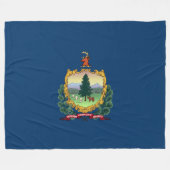 Flagge von Vermont (US-Staat) Fleecedecke (Vorderseite (Horizontal))