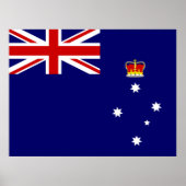 Flagge von Victoria, Australien Poster (Vorne)