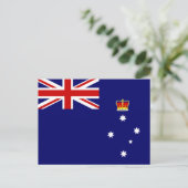 Flagge von Victoria, Australien Postkarte (Stehend Vorderseite)