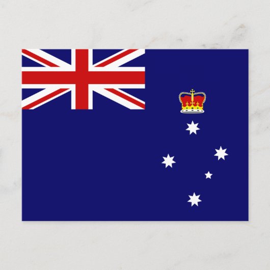 Flagge von Victoria, Australien Postkarte (Vorderseite)