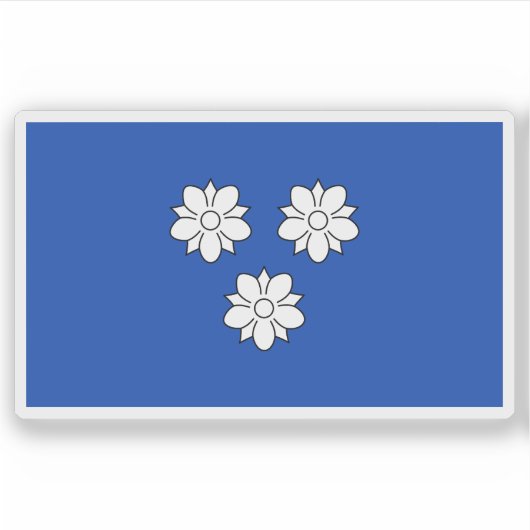 Flagge von Viersen, Deutschland Aufkleber (Vorderseite)