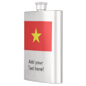 Flagge von Vietnam Flachmann (Links)