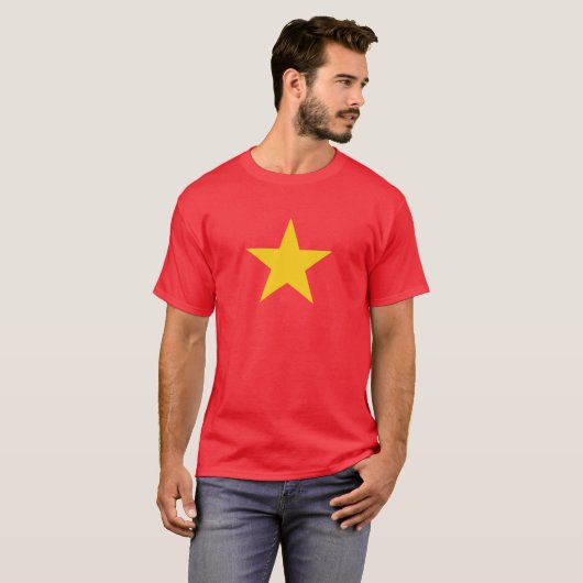 Flagge von Vietnam - Quốc kỳ Việt Nam T-Shirt (Vorne ganz)
