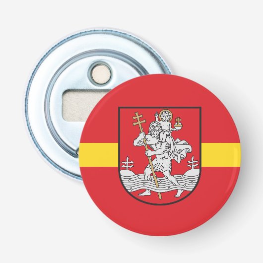 Flagge von Vilnius, Litauen Flaschenöffner (Vorderseite)