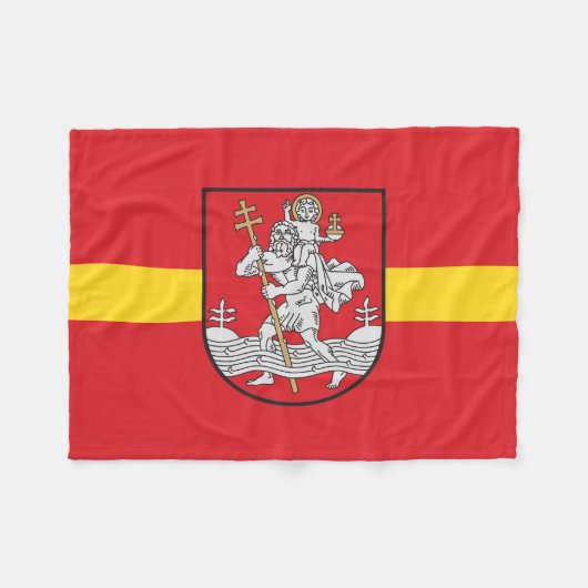 Flagge von Vilnius, Litauen, Fleece Blanket (Vorderseite (Horizontal))