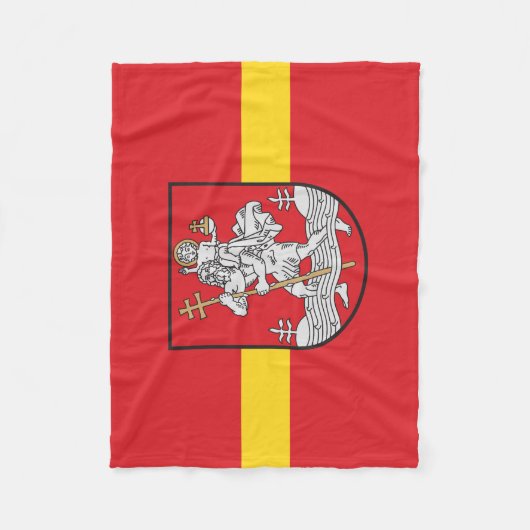 Flagge von Vilnius, Litauen, Fleece Blanket (Vorderseite)