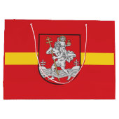 Flagge von Vilnius, Litauen Große Geschenktasche Geschenktüte (Rückseite)