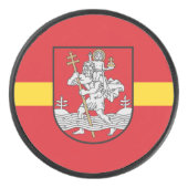 Flagge von Vilnius, Litauen Hockey Puck (Vorderseite)