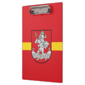 Flagge von Vilnius, Litauen Klemmbrett (Links)